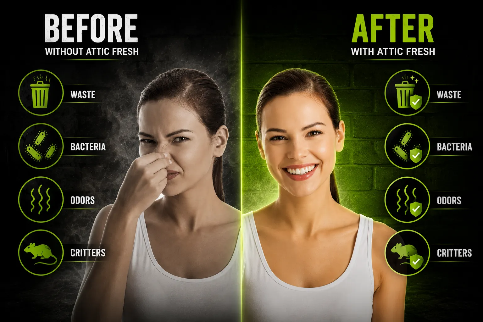 Attic Fresh by The Attic Depot before and after
