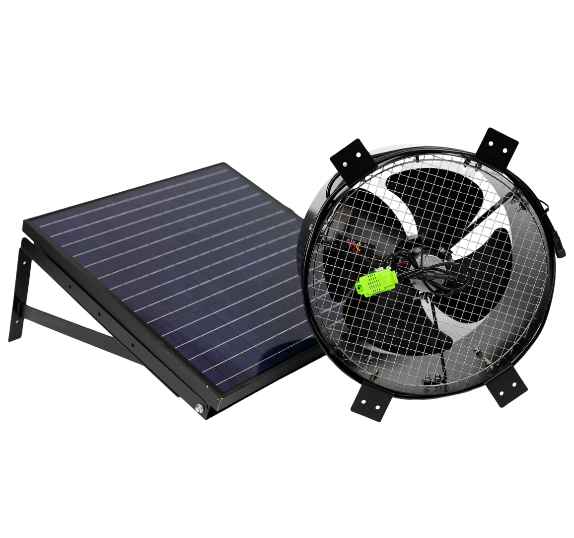 30W gable-mount solar attic fan by The Attic Depot