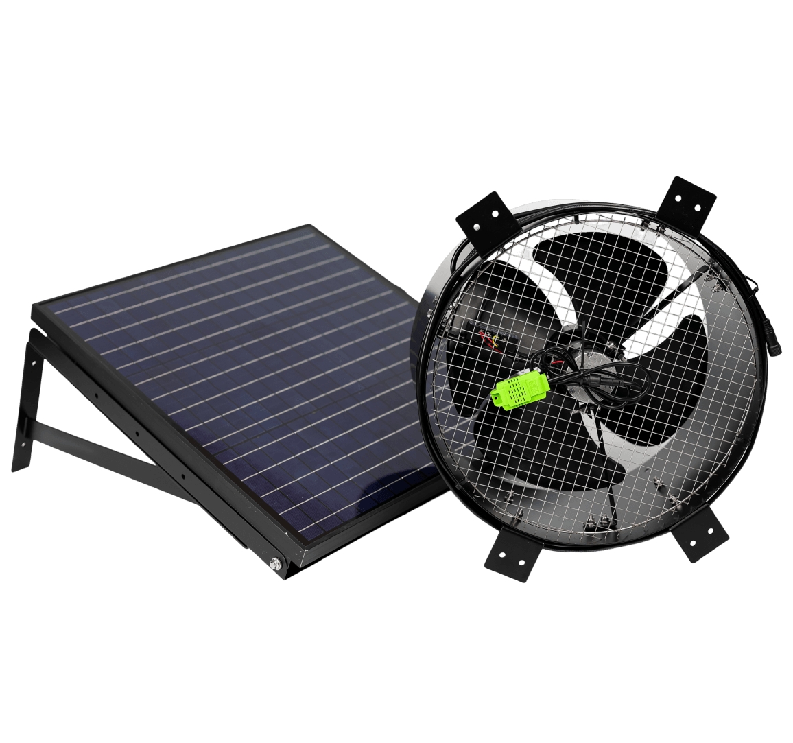 30W gable-mount solar attic fan