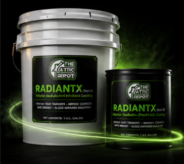The Attic Depot Radiant X radiant barrier coating