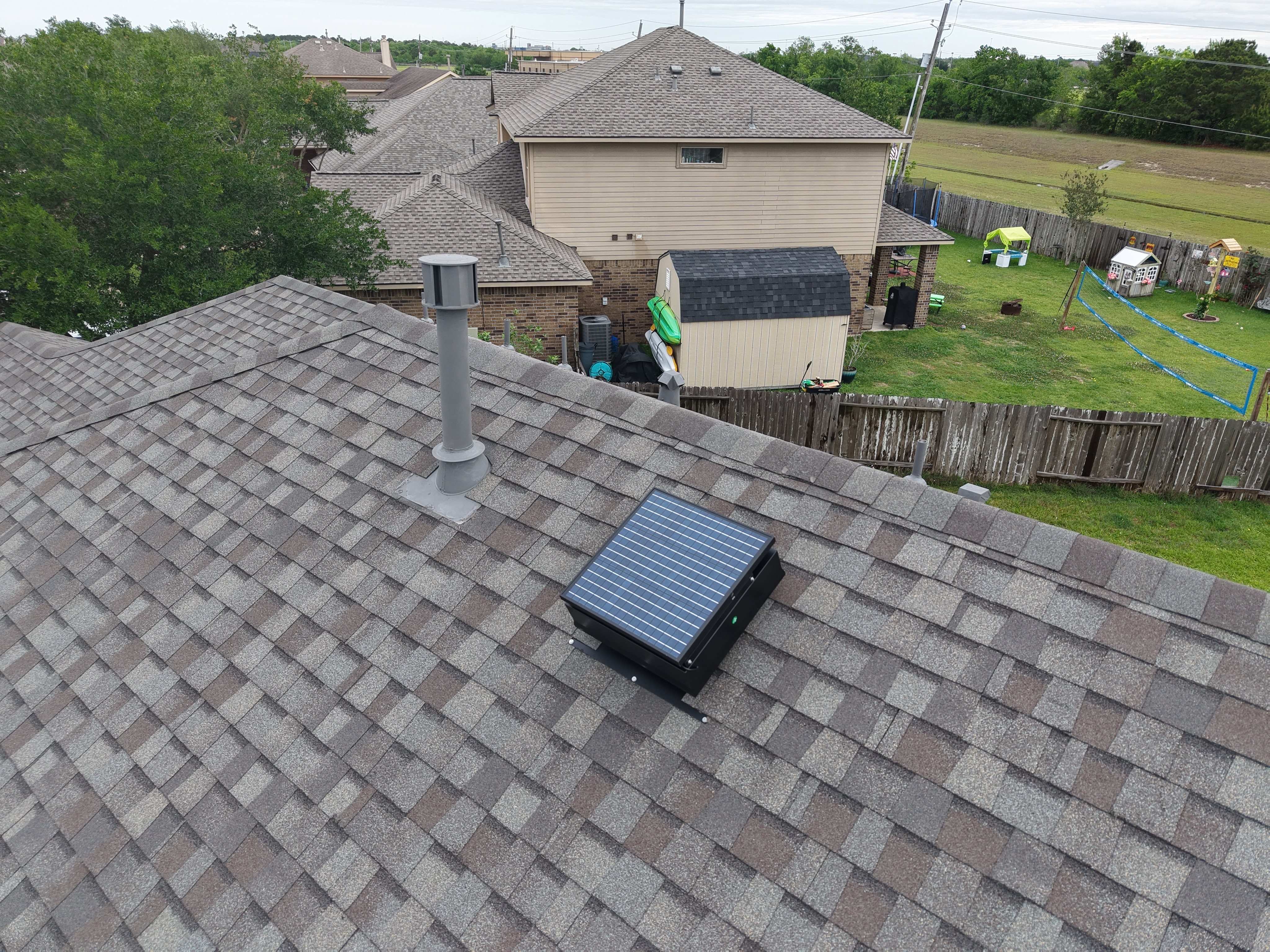 solar attic fan by the attic depot installed